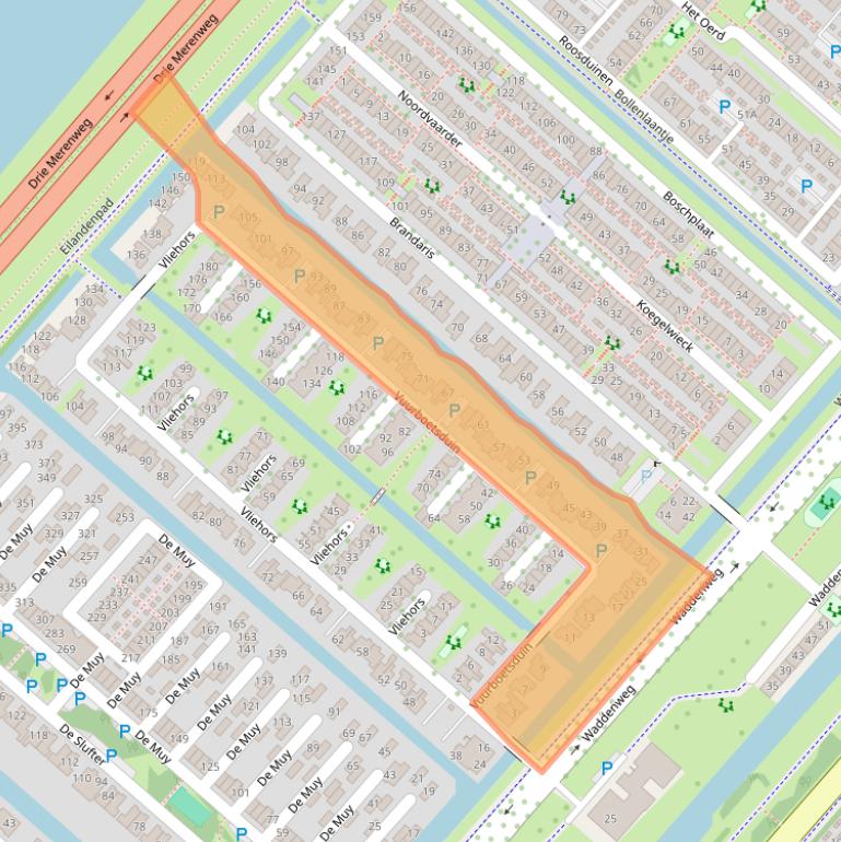 Kaart van postcodegebied 2134XP.