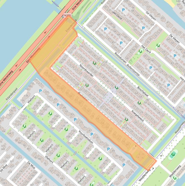 Kaart van postcodegebied 2134XT.