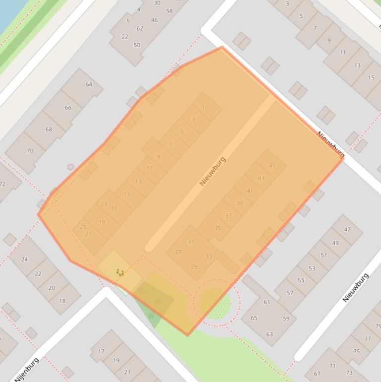 Kaart van postcodegebied 2135AD.