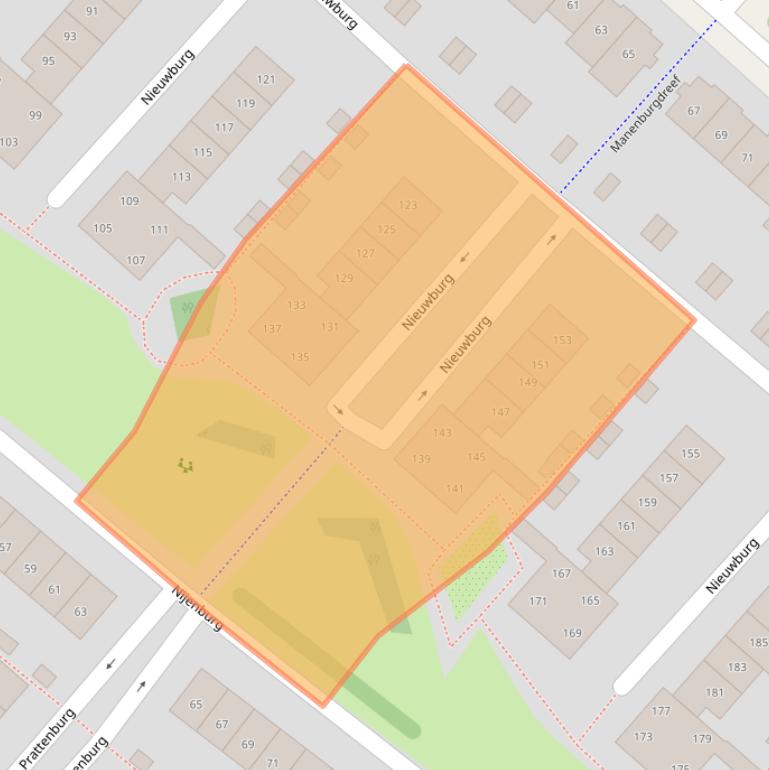 Kaart van postcodegebied 2135AH.