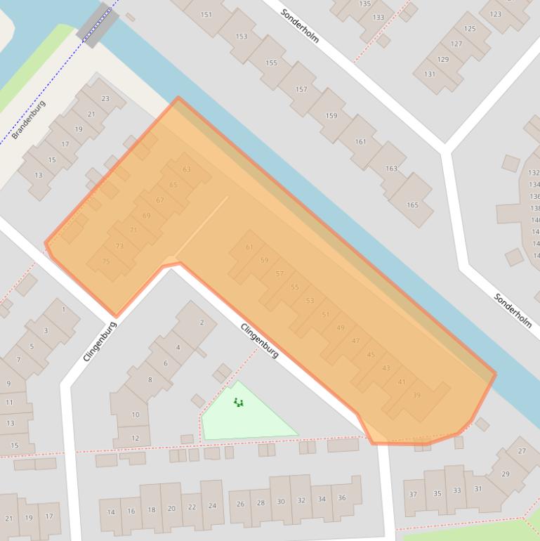 Kaart van postcodegebied 2135CB.