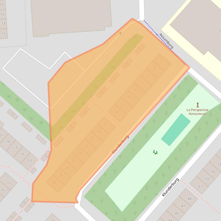 Kaart van postcodegebied 2135DA.