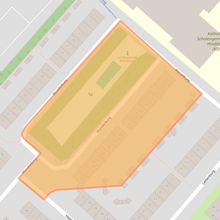 Kaart van postcodegebied 2135DB.