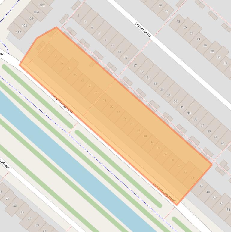 Kaart van postcodegebied 2135DN.