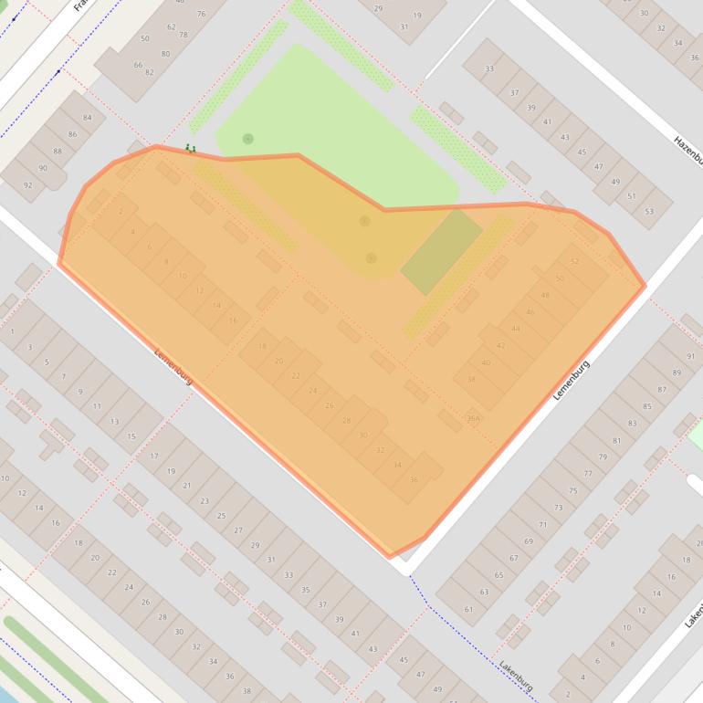 Kaart van postcodegebied 2135DW.
