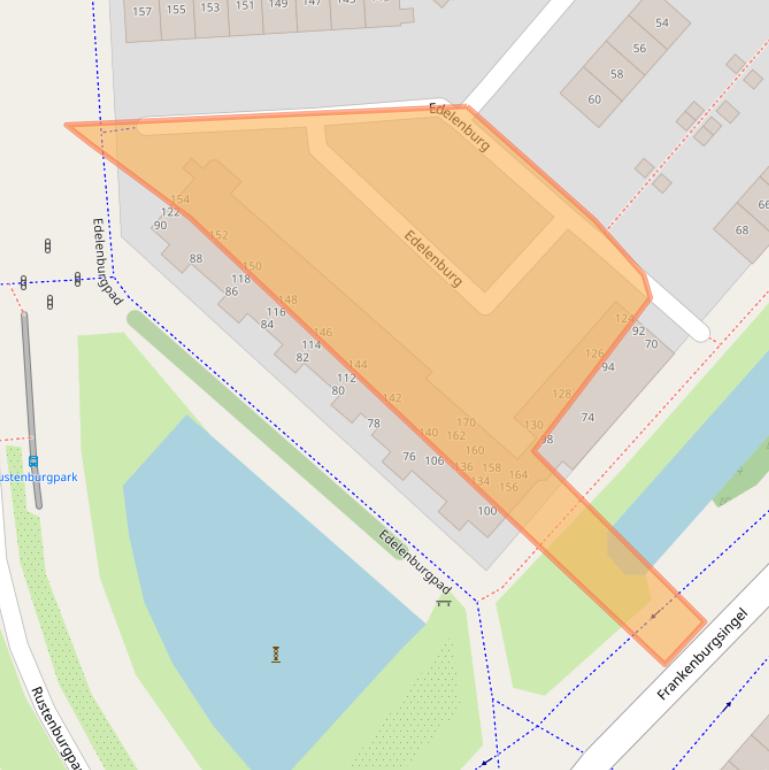 Kaart van postcodegebied 2135EH.