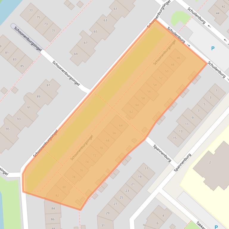 Kaart van postcodegebied 2135GC.