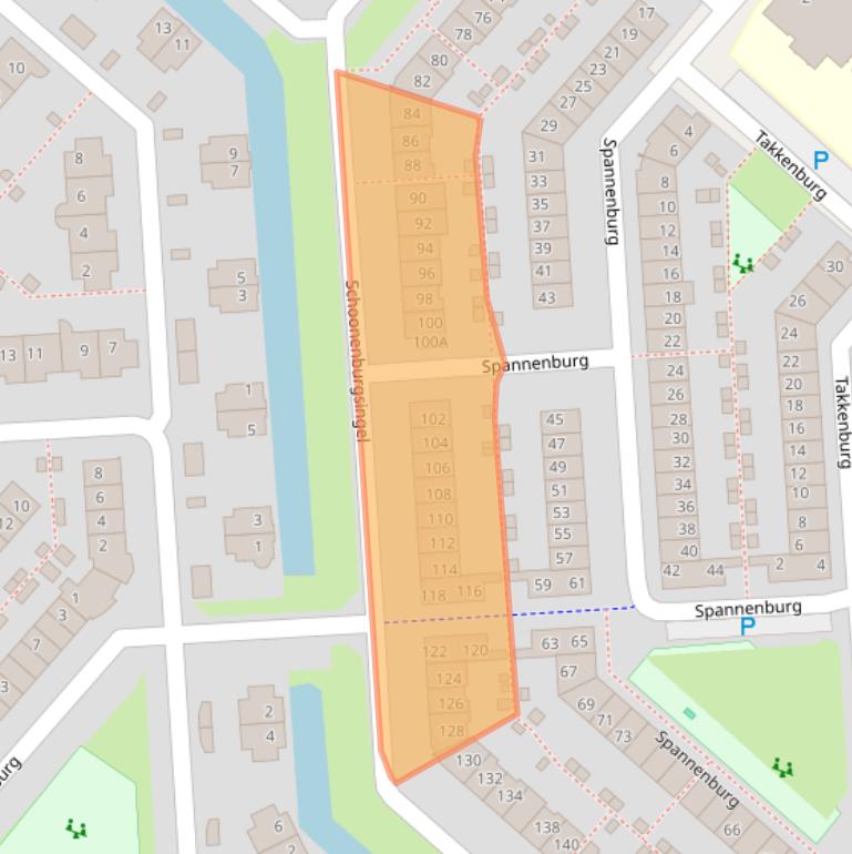 Kaart van postcodegebied 2135GD.