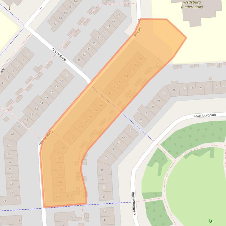 Kaart van postcodegebied 2135GN.