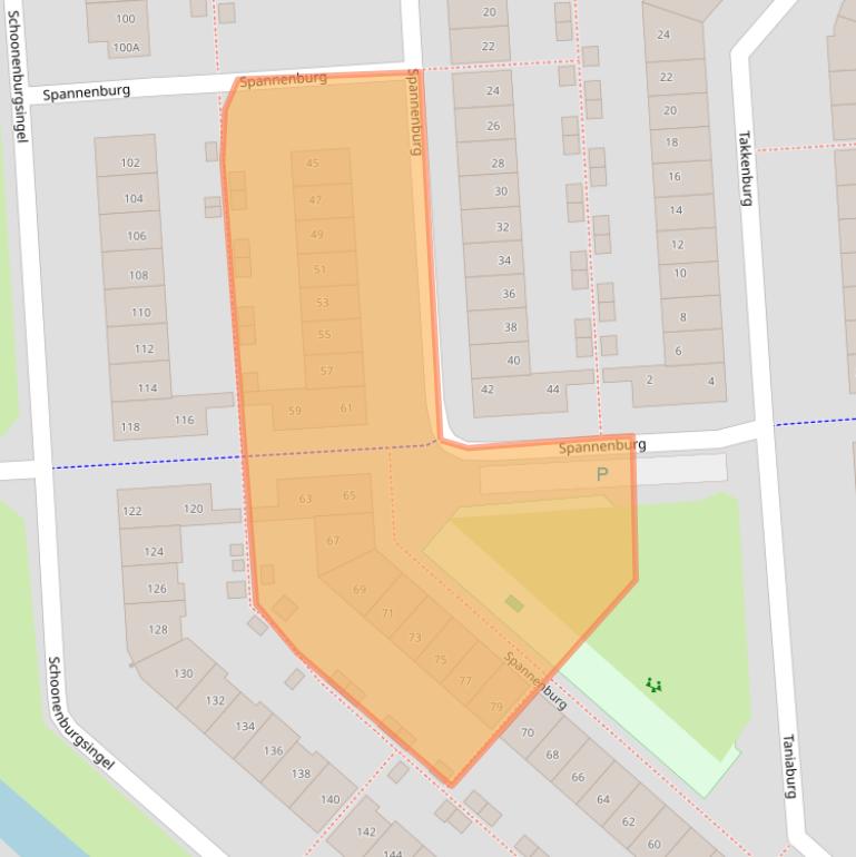 Kaart van postcodegebied 2135GR.