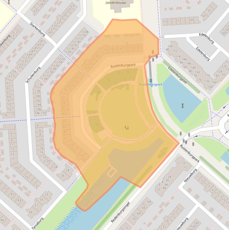 Kaart van postcodegebied 2135GT.