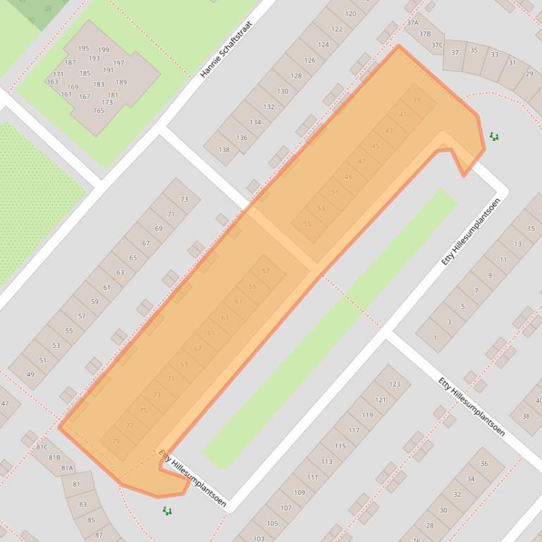 Kaart van postcodegebied 2135KK.