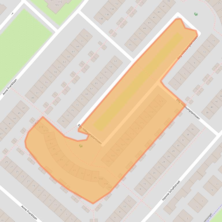 Kaart van postcodegebied 2135KL.