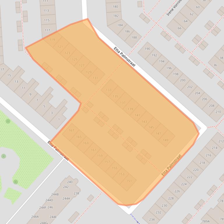 Kaart van postcodegebied 2135LD.