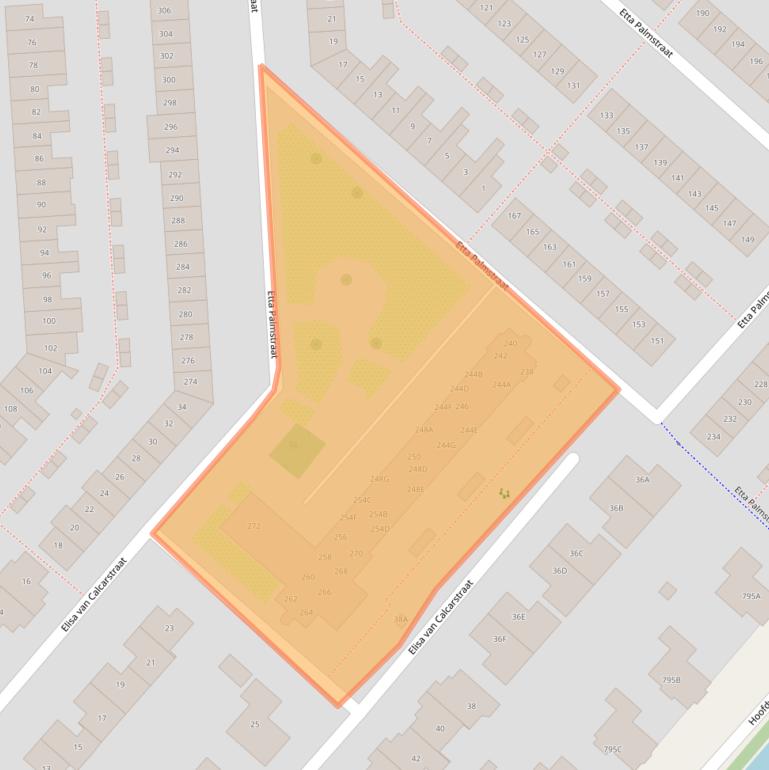 Kaart van postcodegebied 2135LM.