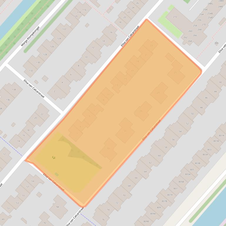 Kaart van postcodegebied 2135LR.