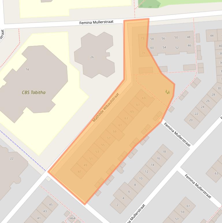 Kaart van postcodegebied 2135MB.