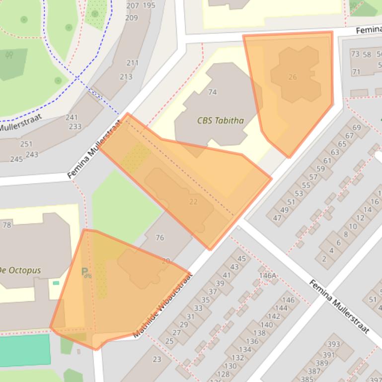 Kaart van postcodegebied 2135MC.