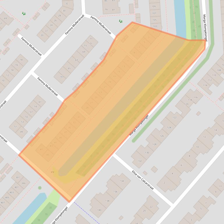 Kaart van postcodegebied 2135ME.