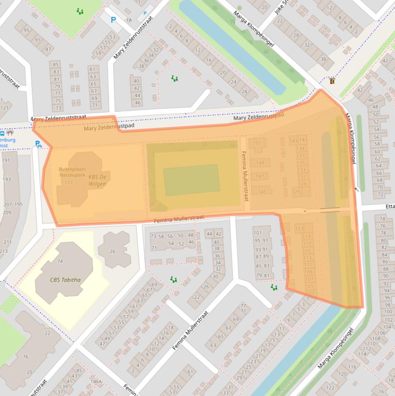 Kaart van postcodegebied 2135MH.