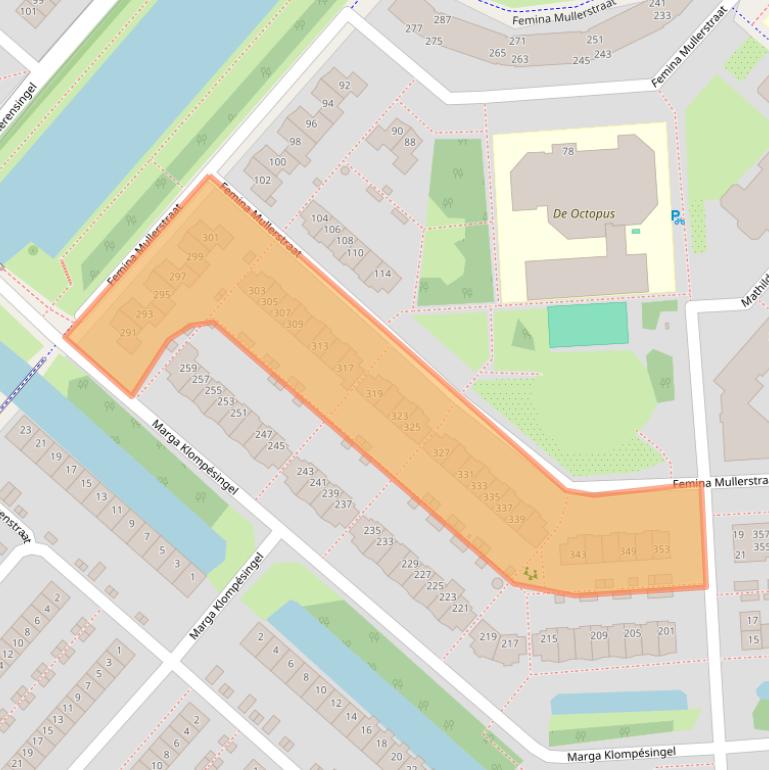 Kaart van postcodegebied 2135ML.