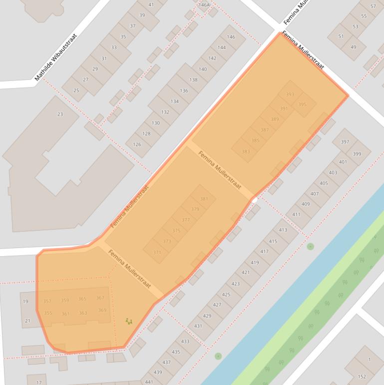 Kaart van postcodegebied 2135MN.