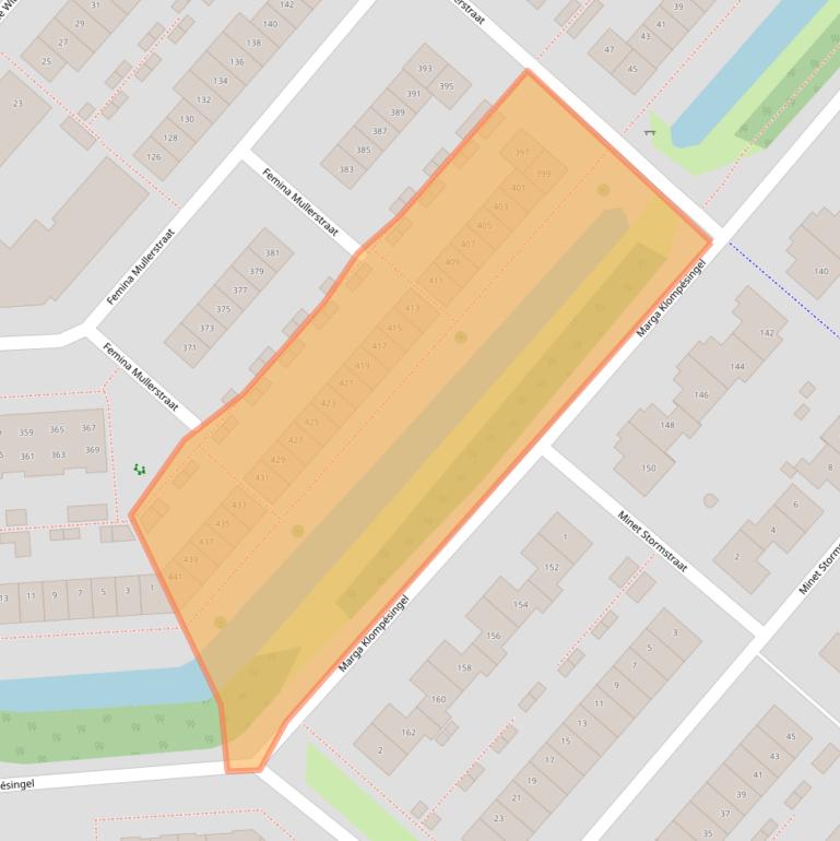 Kaart van postcodegebied 2135MP.