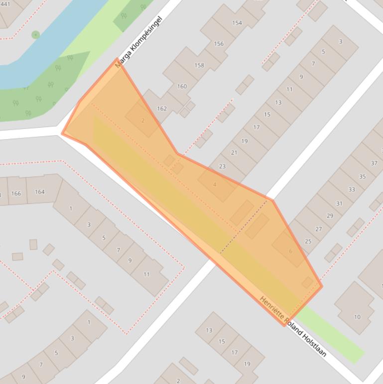 Kaart van postcodegebied 2135MX.