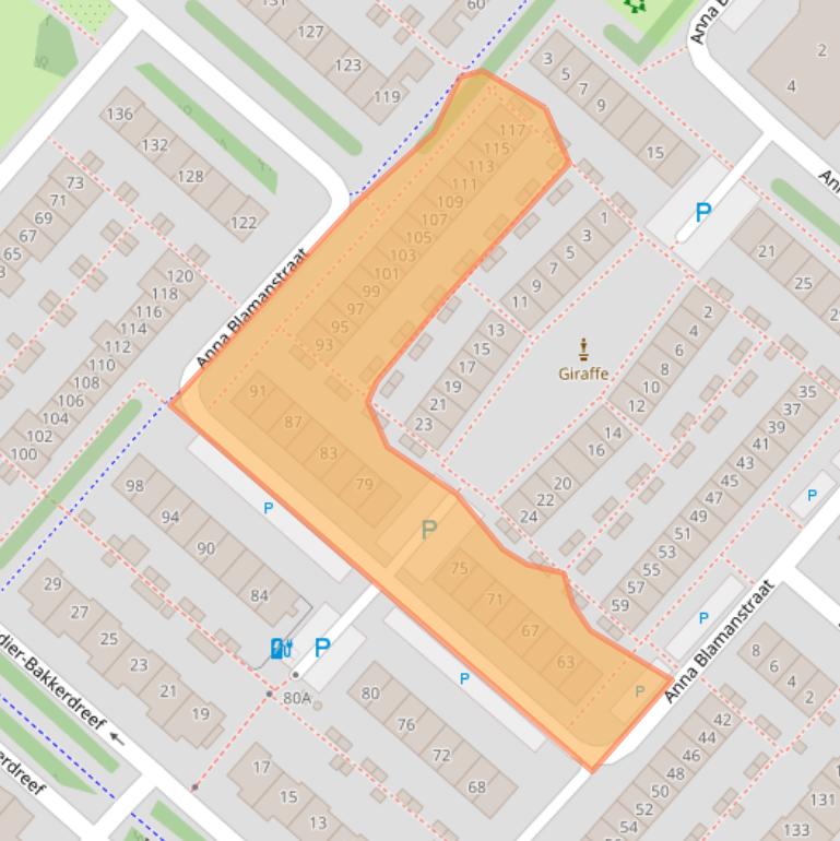 Kaart van postcodegebied 2135PR.