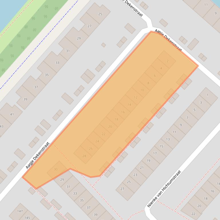 Kaart van postcodegebied 2135RK.