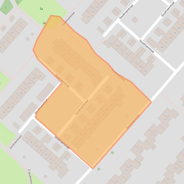 Kaart van postcodegebied 2136AT.