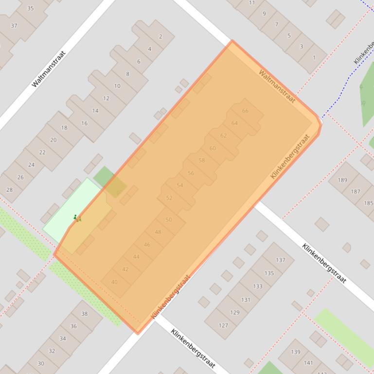 Kaart van postcodegebied 2136AZ.