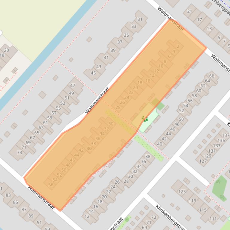 Kaart van postcodegebied 2136BC.