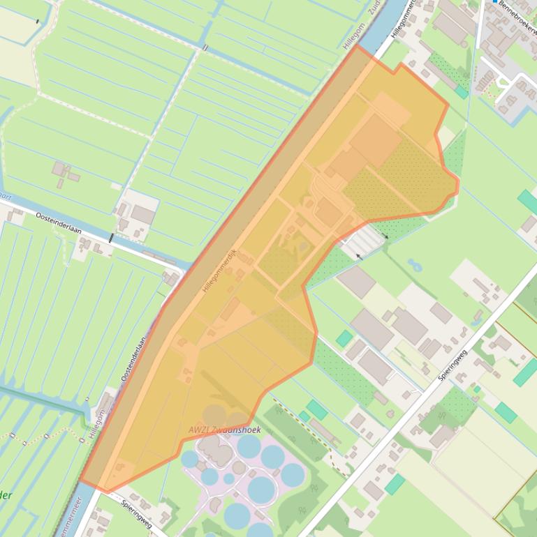 Kaart van postcodegebied 2136KX.