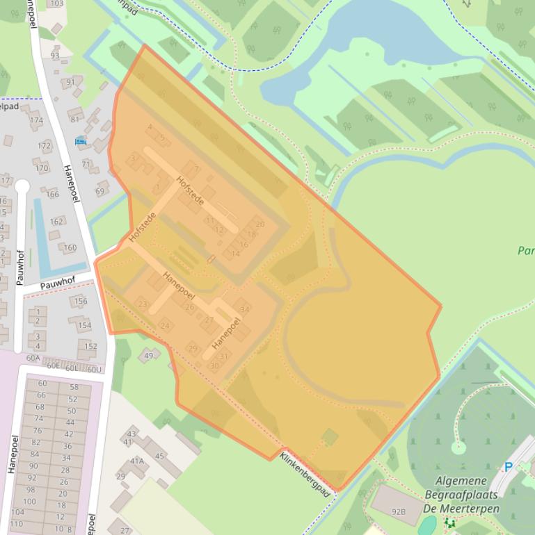 Kaart van postcodegebied 2136NR.