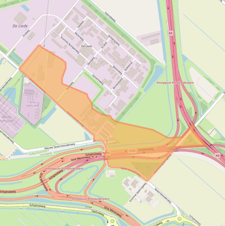 Kaart van postcodegebied 2141BN.