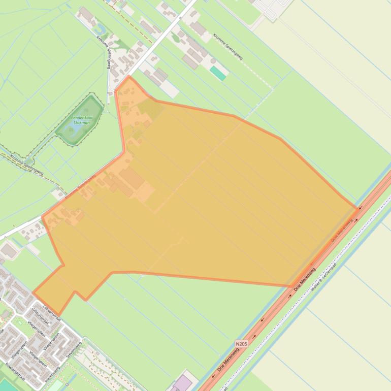 Kaart van postcodegebied 2141BV.