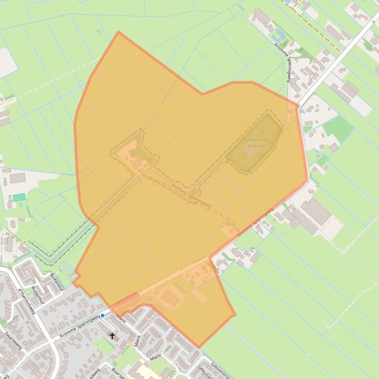 Kaart van postcodegebied 2141BW.