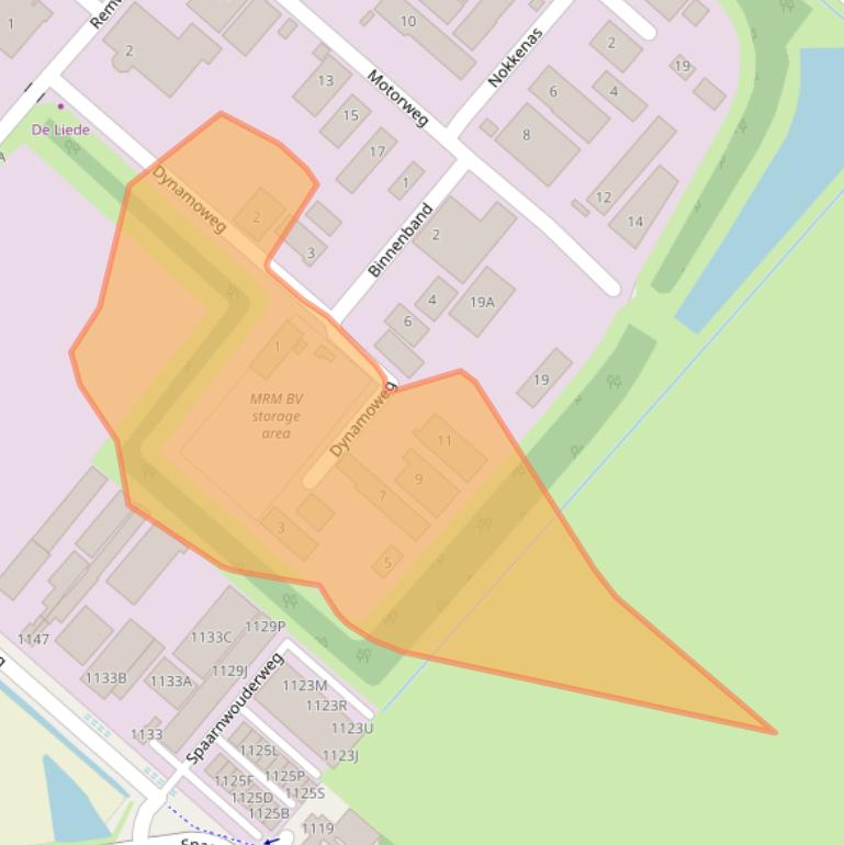 Kaart van postcodegebied 2141DB.