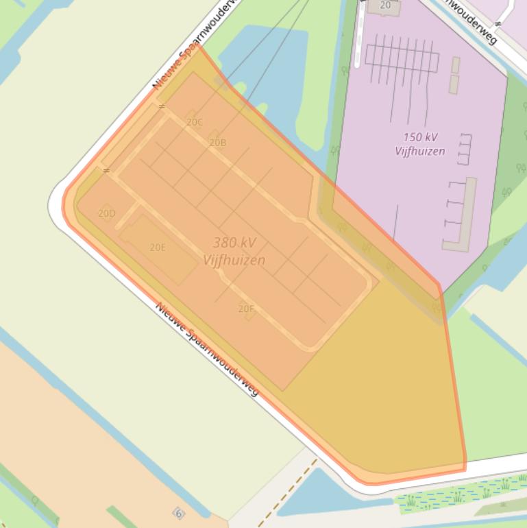 Kaart van postcodegebied 2141DN.