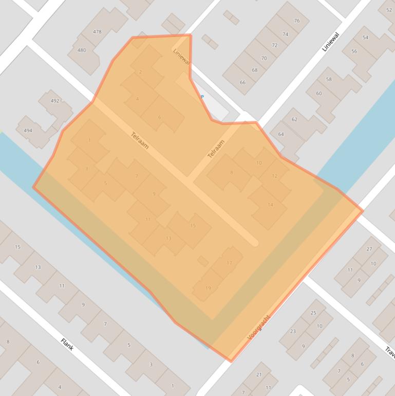 Kaart van postcodegebied 2141EG.