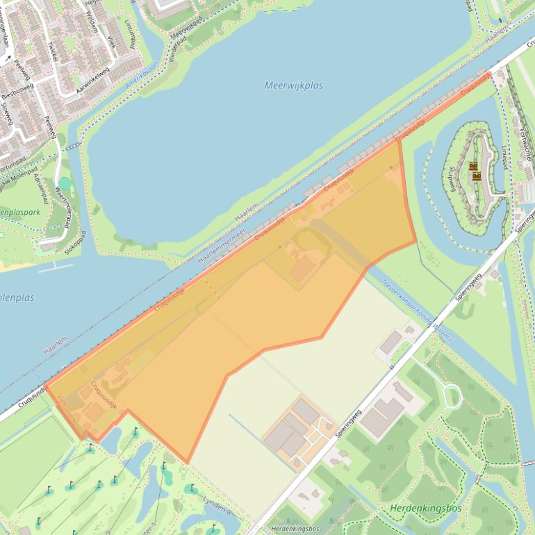 Kaart van postcodegebied 2141EV.