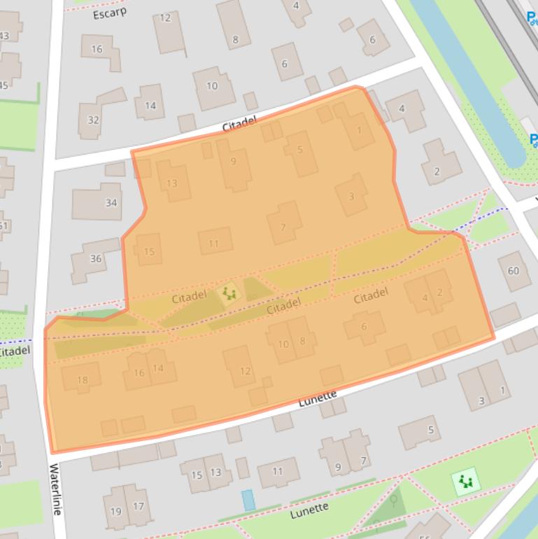 Kaart van postcodegebied 2141MC.