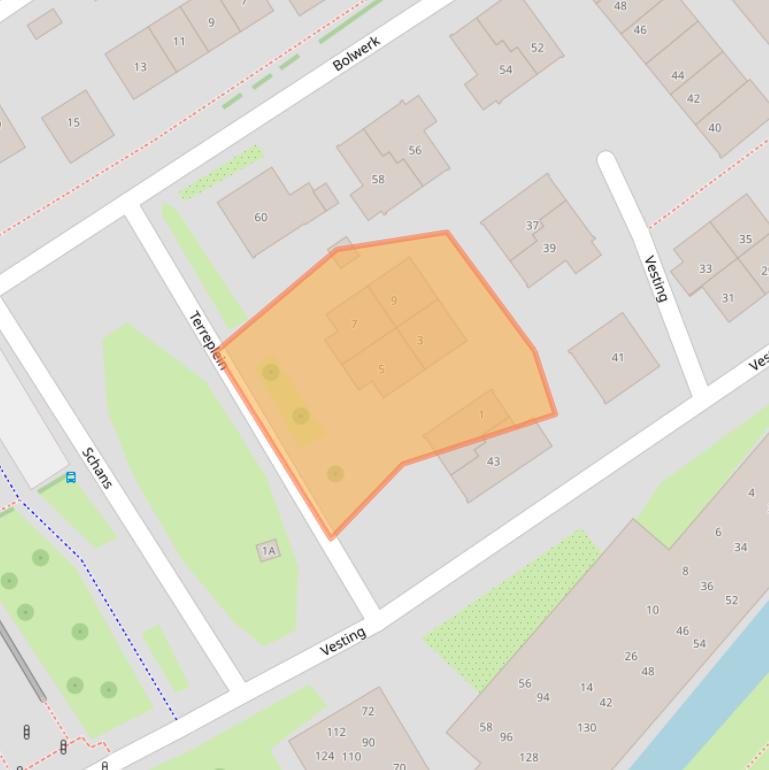 Kaart van postcodegebied 2141ME.