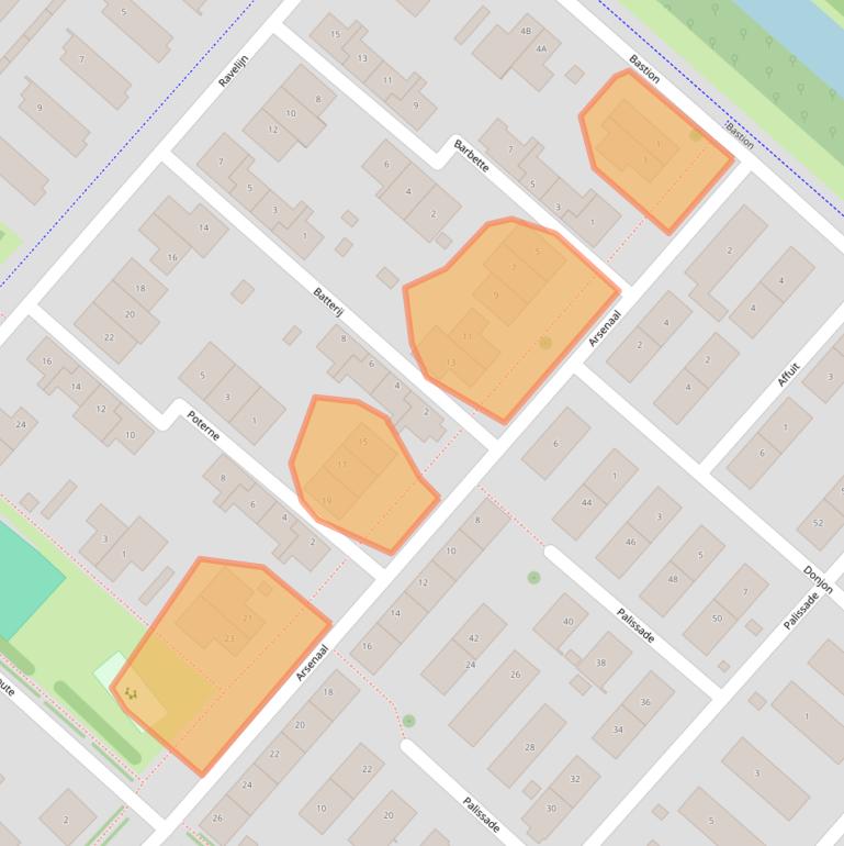 Kaart van postcodegebied 2141MS.