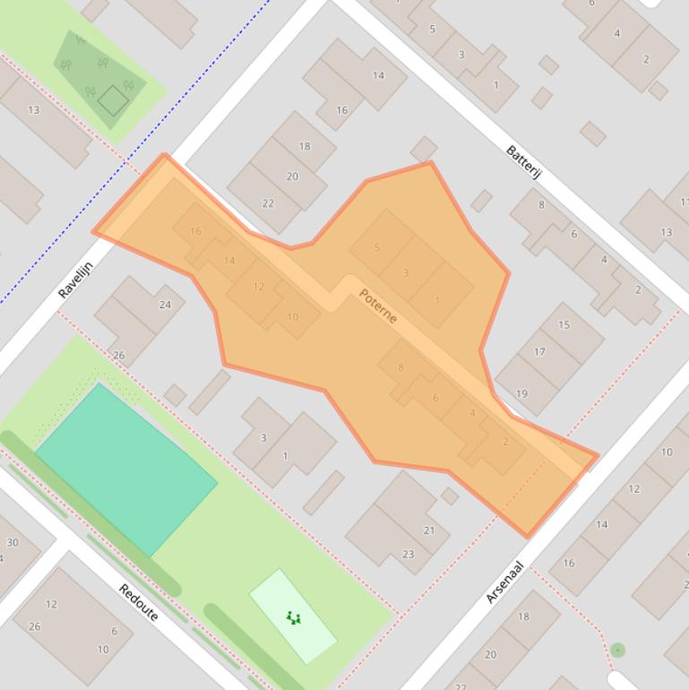 Kaart van postcodegebied 2141ND.