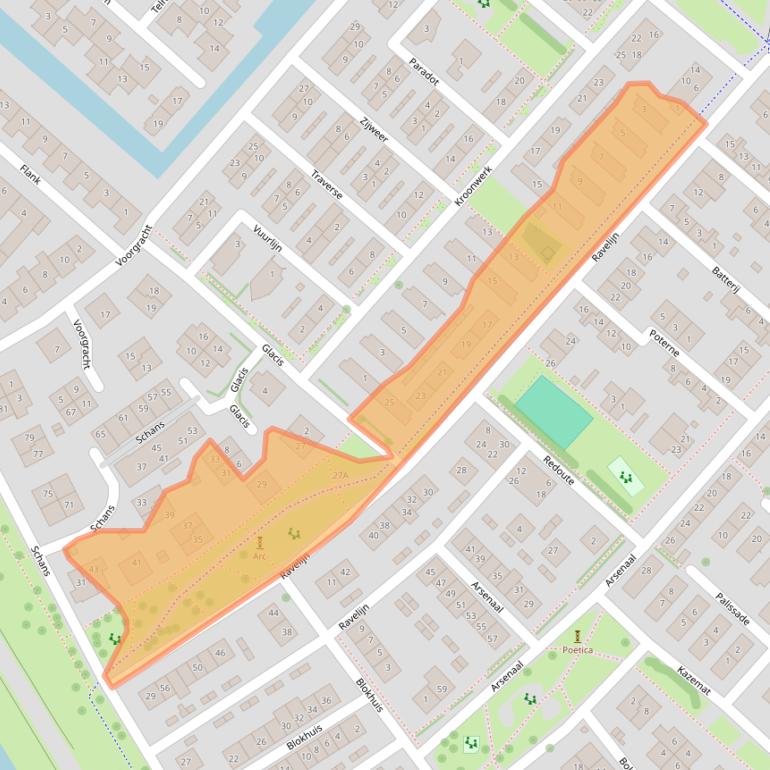 Kaart van postcodegebied 2141NK.