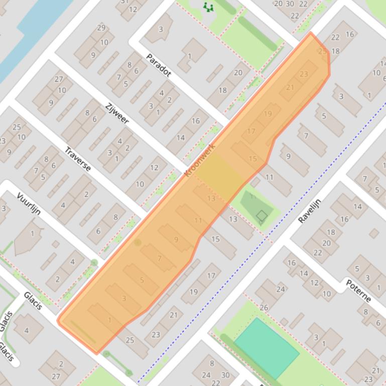 Kaart van postcodegebied 2141NM.