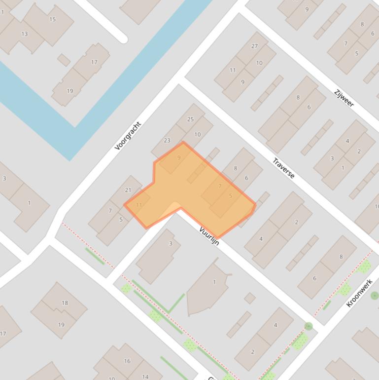 Kaart van postcodegebied 2141NS.