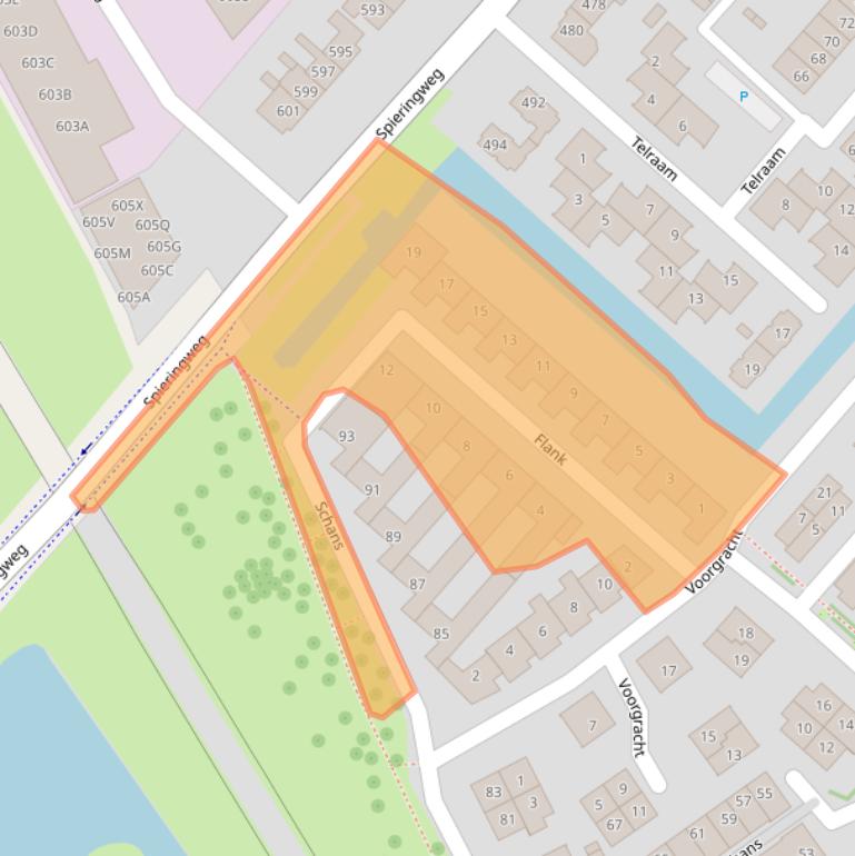 Kaart van postcodegebied 2141NX.